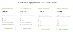 цены на визу в Болгарию 2021 