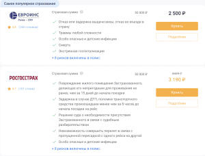 страхование от невыезда за границу